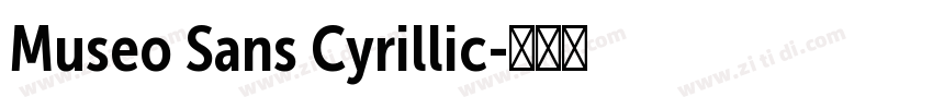 Museo Sans Cyrillic字体转换